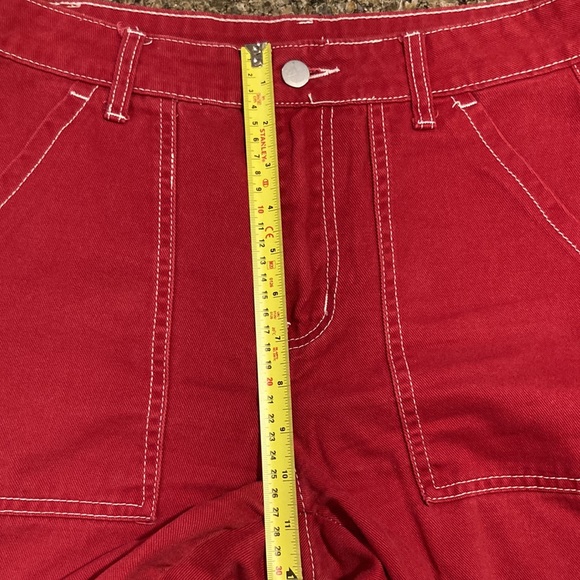 Shein Red Cargo Pants - Picture 7 of 9